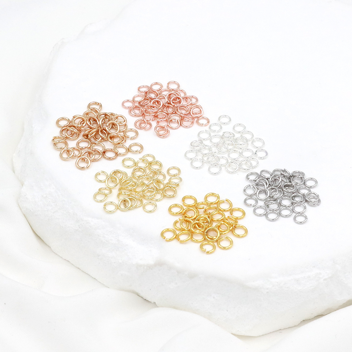 Jewelry Making Loops - 925 Gümüş Açık Halka Seti 3-10mm