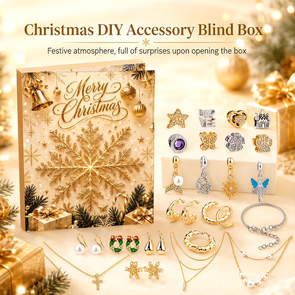 Jewelry Making Advent Calendar - 24 Parça Advent Takvimi DIY Metal