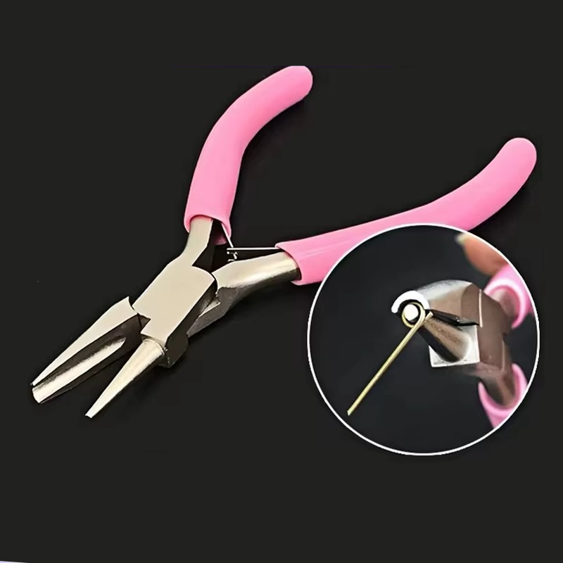 Jewelry Making Education - Mini 5 inç Yuvarlak İçbükey Pense