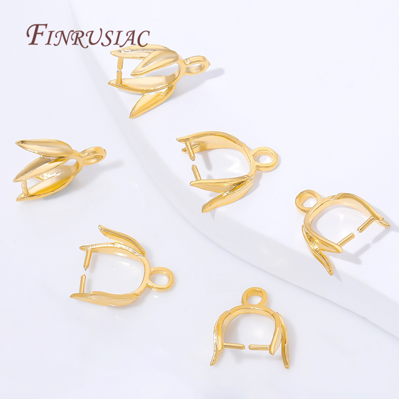 Jewelry Making Loops - 18 Ayar Altın Kaplama Pirinç Klipsli
