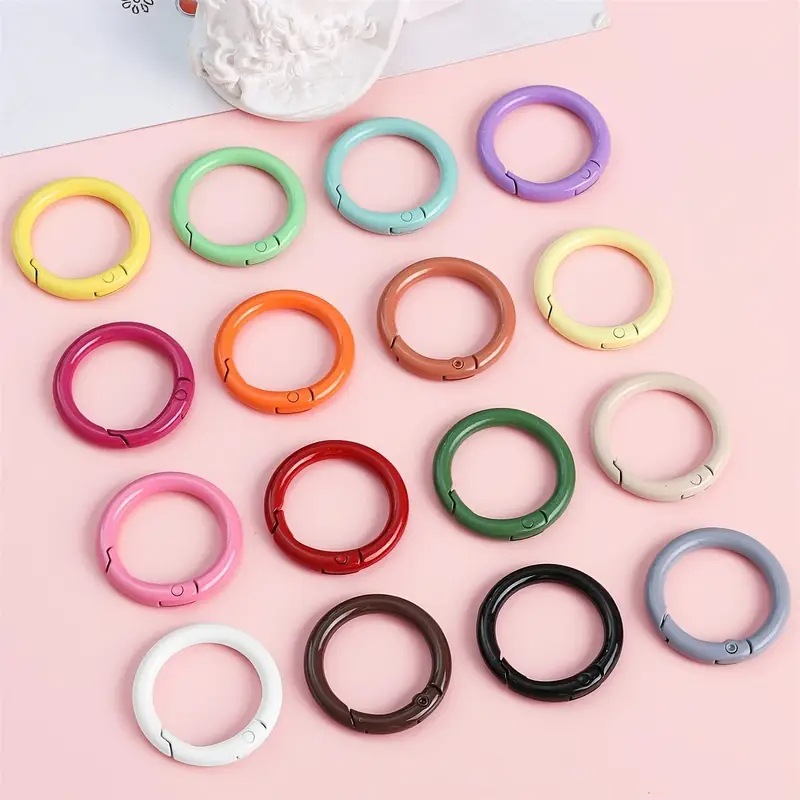 Jewelry Making Loops - 10 adet 23.5mm Metal yaylı O
