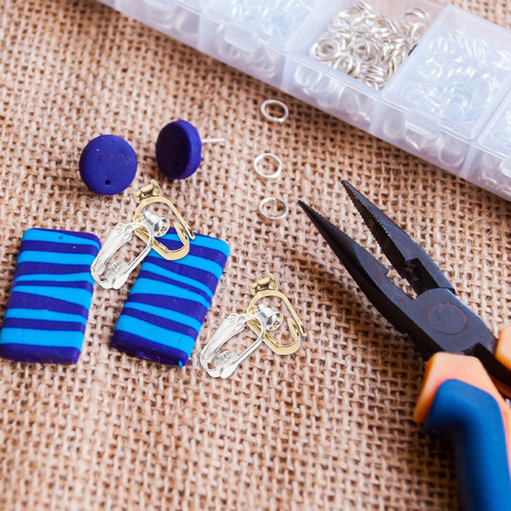 Jewelry Making Adults - 40 Adet Küpe Klipsi Dönüştürücü Deliksiz