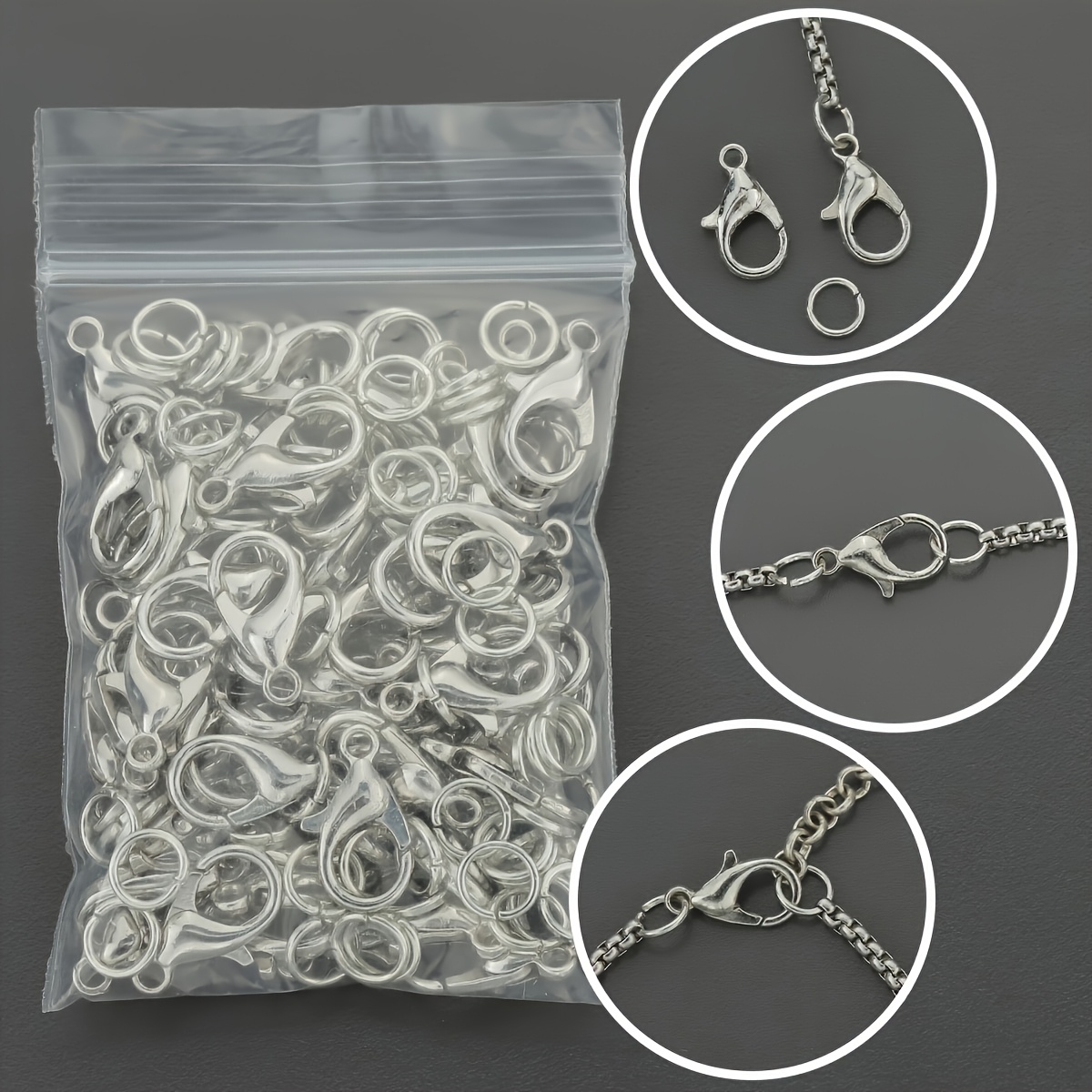 1/2/300 adet Istakoz Klipsleri - Jewelry Making Loops incelemesi ve fiyatı