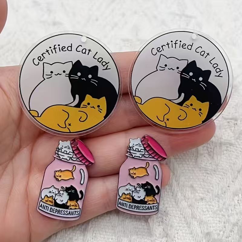10 adet akrilik sevimli kedi k - Jewelry Making Party incelemesi ve fiyatı