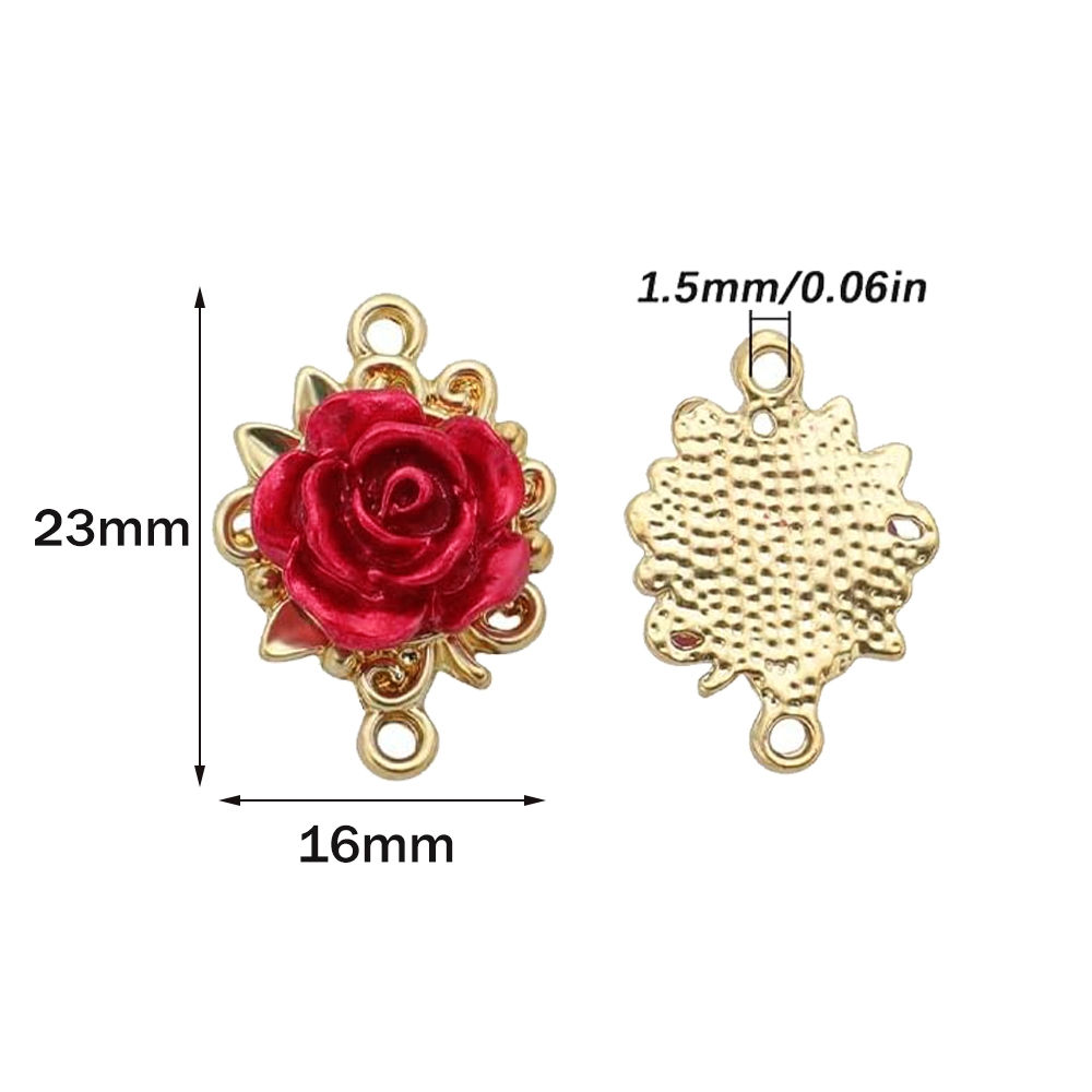 5/10 adet gül takılar 3D gül ç - Jewelry Making Loops incelemesi ve fiyatı