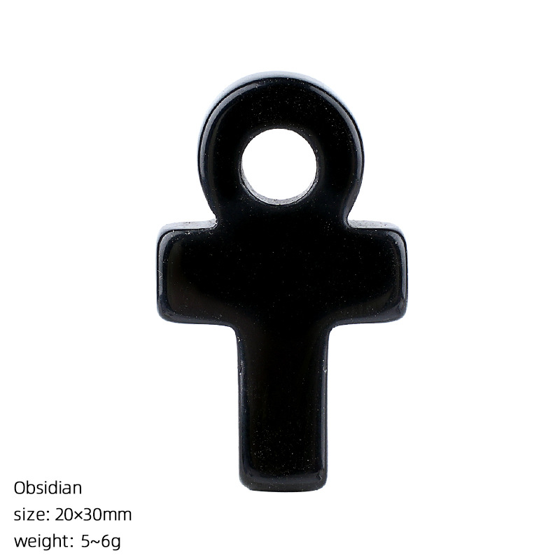 Obsidyen Ankh Haç Kolye Yaşam  - Jewelry Making Michaels incelemesi ve fiyatı