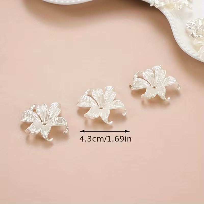 20 adet Beyaz Büyük Iris Çiçek - Jewelry Making Adults incelemesi ve fiyatı