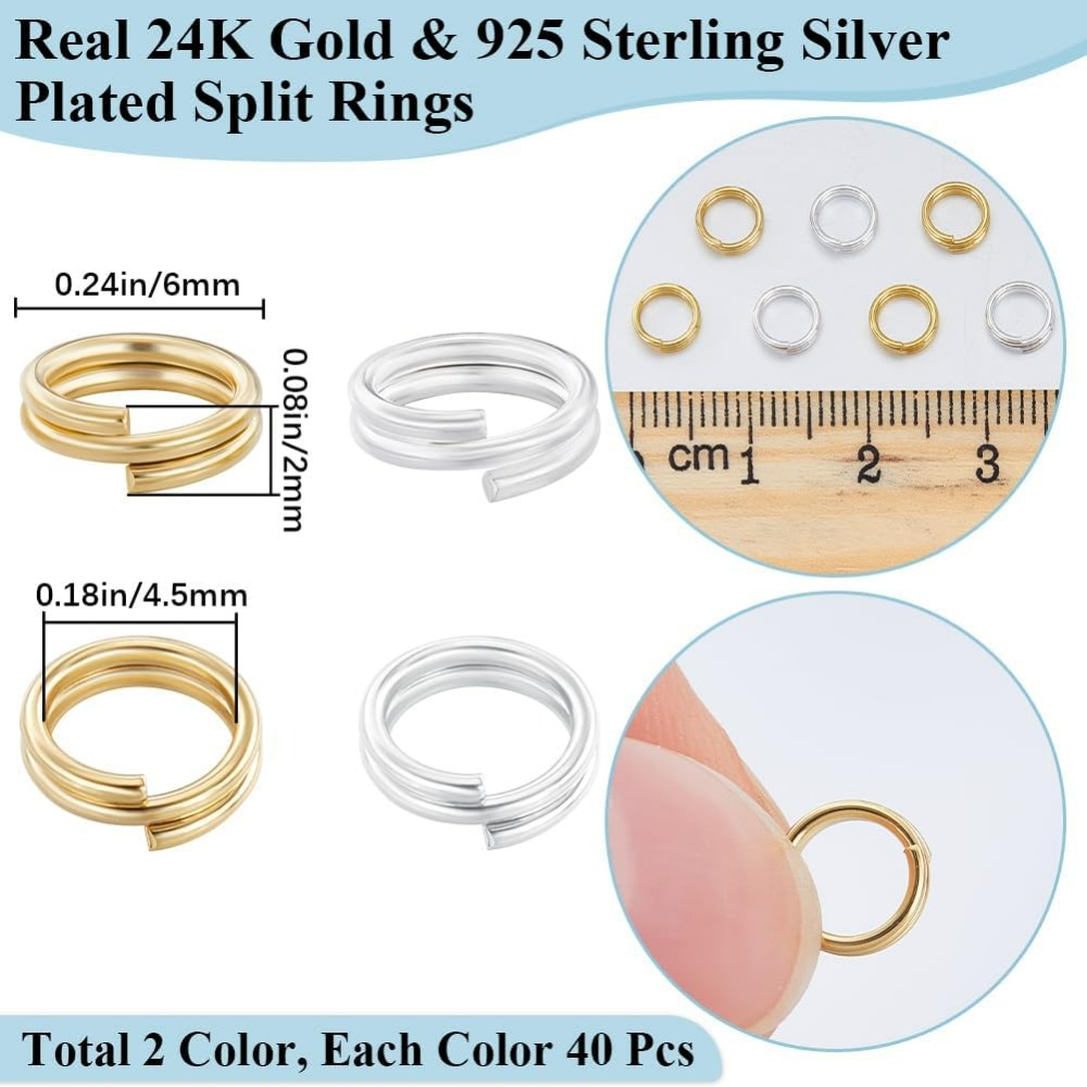 1 kutu 80 adet bölünmüş atlama - Jewelry Making Loops incelemesi ve fiyatı
