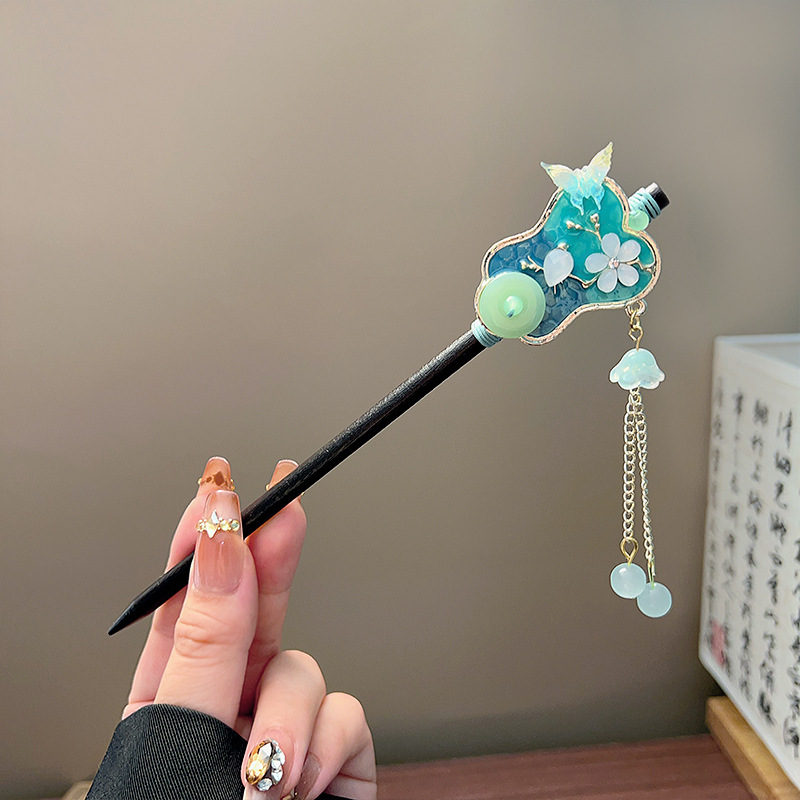 Klasik Püskül Saç Tokası Siyah - Jewelry Making Adults incelemesi ve fiyatı