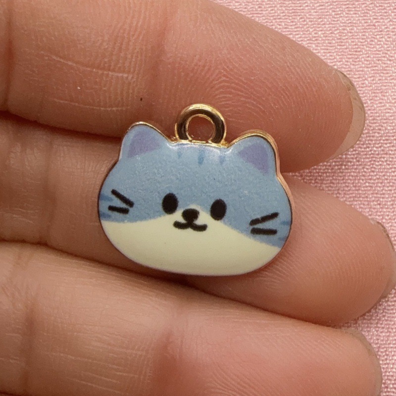 12 adet Baskılı Kedi Kafası Al - Jewelry Making Party incelemesi ve fiyatı