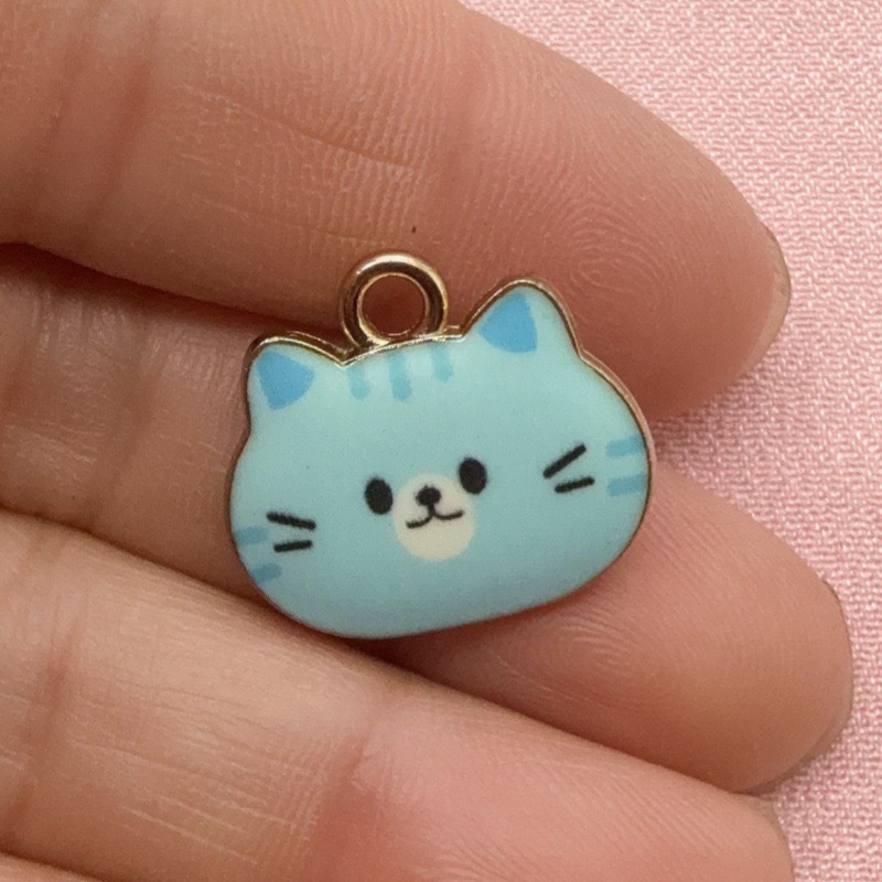 12 adet Baskılı Kedi Kafası Al - Jewelry Making Party incelemesi ve fiyatı